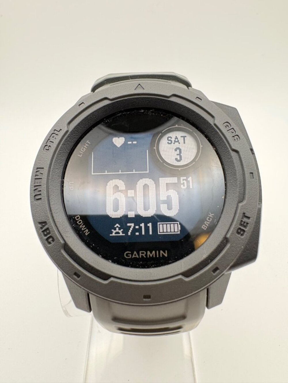 Garmin Instinct GPS Rugged Outdoor Smartwatch Black 45mm 010-02064-00 w/ Cable